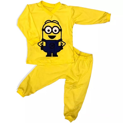 Pijama infantil longo personagem masculino - com personagens manga longa e calça