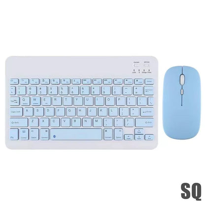 Conjunto De Mouse Sem Fio Bluetooth Teclado Colorido De 10 Polegadas Para Android/ios/iPad/Macaron/tablet