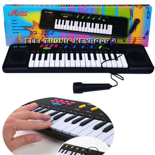 Teclado Piano com Microfone Infantil Music Center