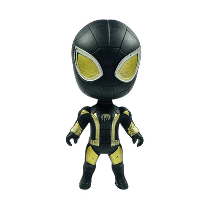 Marvel Herói 8CM Avengers Conjunto De Boneca Brinquedos -Homem de Ferro, Homem Aranha, Capitão América, Pantera negra, Homem Morcego & Groot