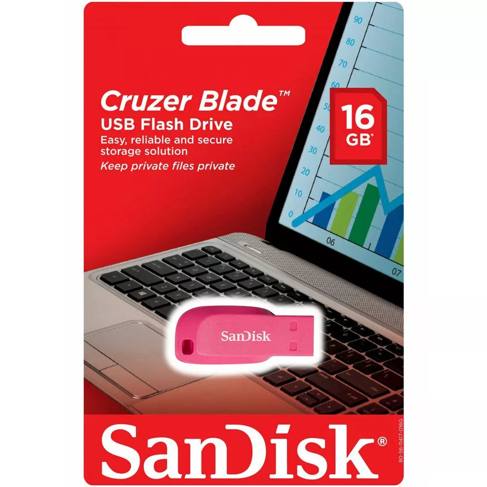 Sandisk Cruzer Lâmina Flash Drive 4GB 8GB 16GB 32GB 64GB 128GB Usb 2.0 Caneta Memory Stick