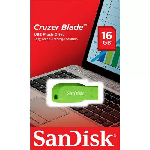 Sandisk Cruzer Lâmina Flash Drive 4GB 8GB 16GB 32GB 64GB 128GB Usb 2.0 Caneta Memory Stick