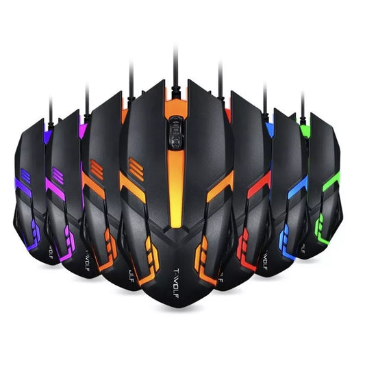 Mouse Gamer Usb 3200dpi Led Rgb Com Fio JX-M20