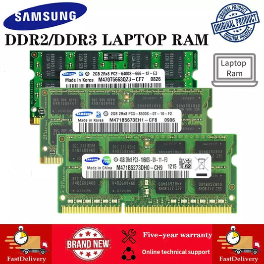 Samsung Notebook RAM 4GB/8GB DDR3 1066/1333/1600Mhz 2GB DDR2 667/800MHZ Laptop Memória SODIMM RAM