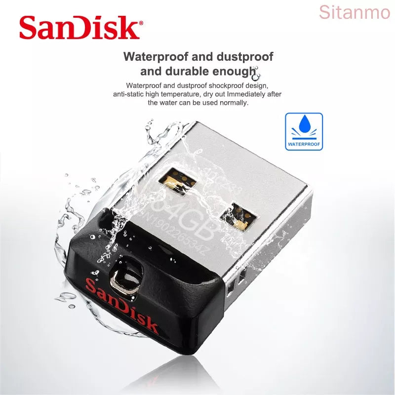 Sandisk Pendrive 128GB Mini 64GB 4GB 16GB 32GB Cruzer CZ33 USB Flash Drive 2.0