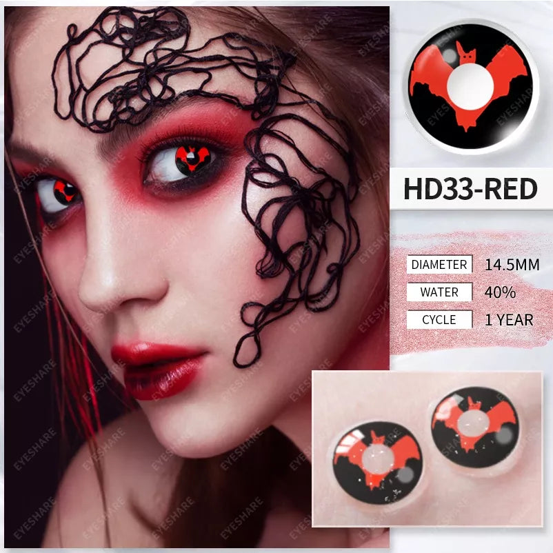 Sharingan Eyeshore 1 Par Naruto Design De Lentes De Contato De Cosméticos Para Uso Cosplay Anime Acessórios Olhos Color Anual Ues 14.5mm