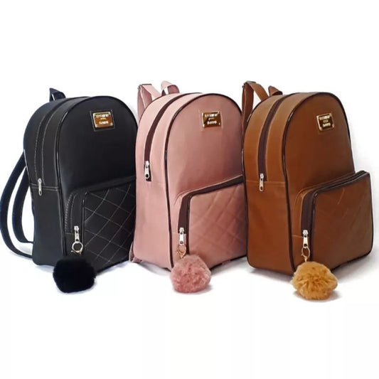 Bolsa Mochila feminina de Couro Sintetico. MODA PREMIUM Bolsas femininas de moda