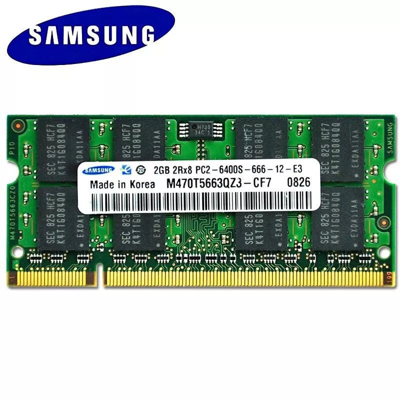 Samsung Notebook RAM 4GB/8GB DDR3 1066/1333/1600Mhz 2GB DDR2 667/800MHZ Laptop Memória SODIMM RAM