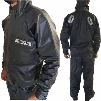 Capa de Chuva Motoboy Motociclista Poliéster Calça Jaqueta Rm Moto