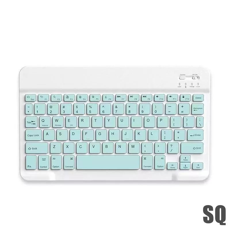 Conjunto De Mouse Sem Fio Bluetooth Teclado Colorido De 10 Polegadas Para Android/ios/iPad/Macaron/tablet