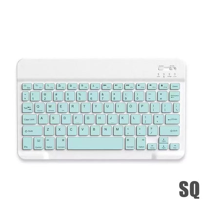 Conjunto De Mouse Sem Fio Bluetooth Teclado Colorido De 10 Polegadas Para Android/ios/iPad/Macaron/tablet