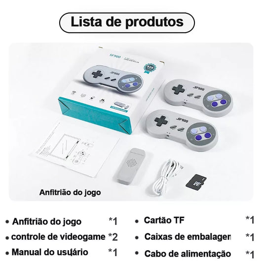 16-Bit Console HDMI Sem Fio TV Retro Para SNES NES 4800 + Game Stick Para super nintendo