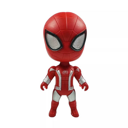 Marvel Herói 8CM Avengers Conjunto De Boneca Brinquedos -Homem de Ferro, Homem Aranha, Capitão América, Pantera negra, Homem Morcego & Groot