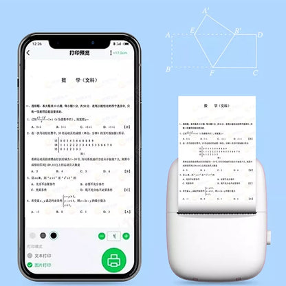 Impressora térmica portátil Mini Cat Imprimir papel fotográfico Impressora térmica de bolso 57mm Impressão sem fio