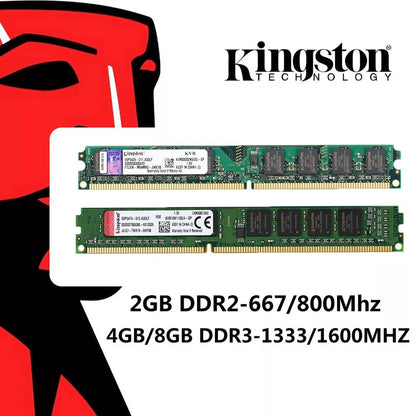 Kingston DDR3 8GB 4GB 2GB 1333/1600Mhz DDR2 667/800Mhz PC Ram Desktop Memória