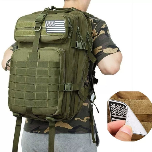 30L/50L 1000d Camo Saco Dos Homens Mochila Saco Fora Saco De Acampamento À Prova D 'Água Caça Mochila