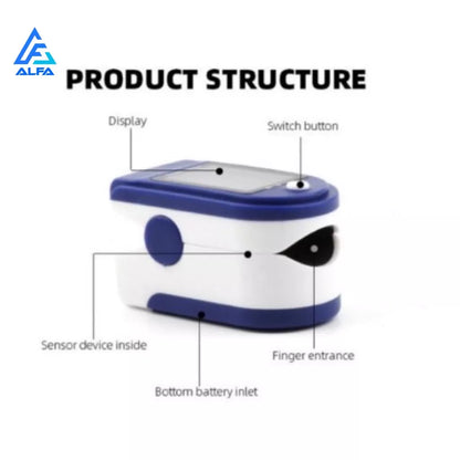 Oximetro de Pulso Digital Medidor de Saturação Oxigênio no Sangue