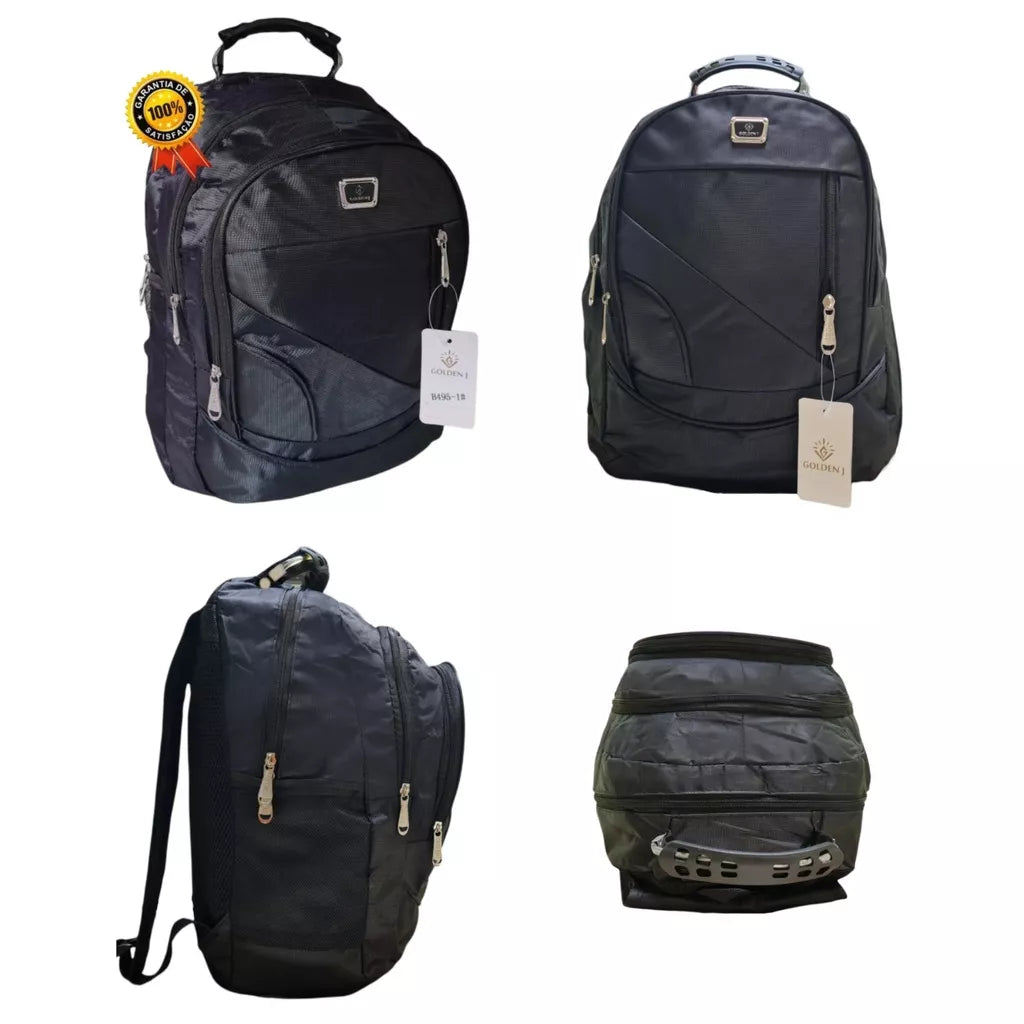 Mochila Escolar Reforçada Notebook Impermeável Alça Cabo Aço