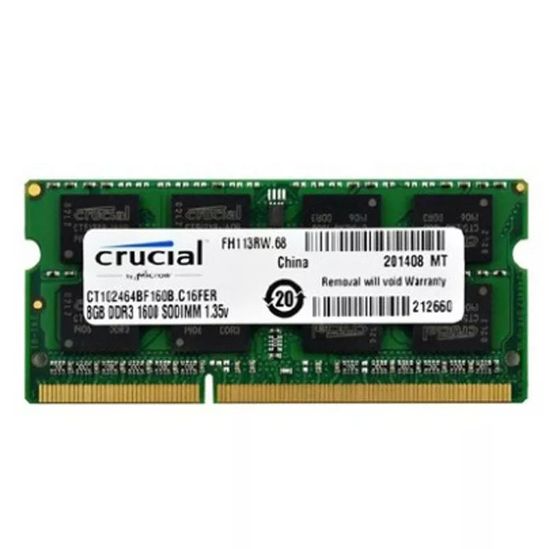 Crucial notebook RAM DDR3/DDR3L 2GB 4GB 8GB 1066/1333/1600MHz PC3-12800S Memória Para