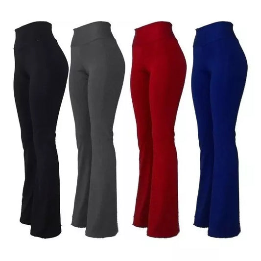 Calça Feminina Flare Bailarina Colmeia Casual