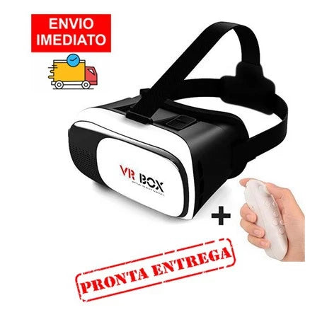 VR Box Óculos 3d Realidade Virtual Celular Vídeo Filme Jogos - Entrega Imediata