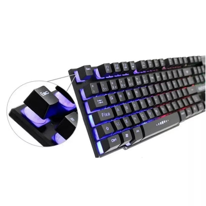 Teclado Gamer Semi-mecânico RGB LED retroiluminado Computador Pc Original