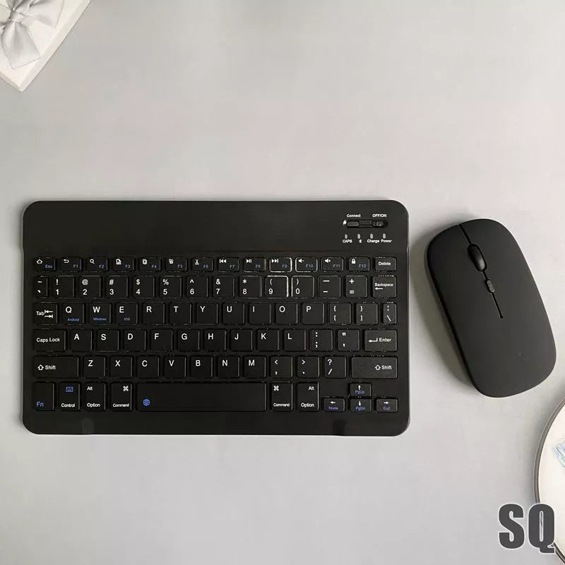 Conjunto De Mouse Sem Fio Bluetooth Teclado Colorido De 10 Polegadas Para Android/ios/iPad/Macaron/tablet