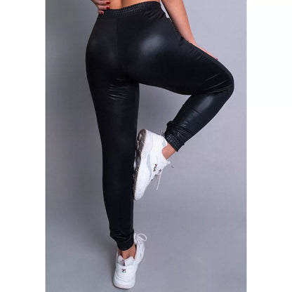 Calça Jogger Cirre Feminina Cintura Alta Hot Pants Ribana