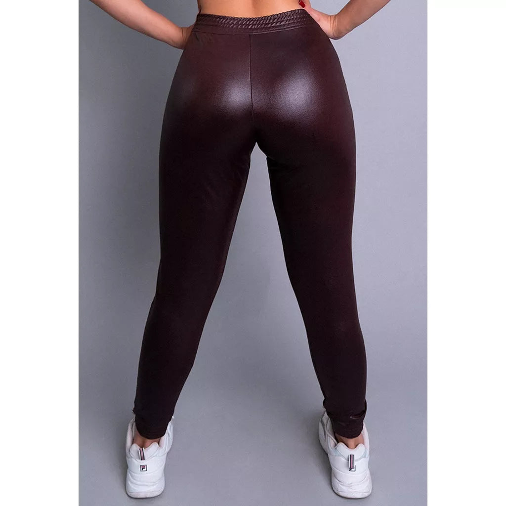 Calça Jogger Cirre Feminina Cintura Alta Hot Pants Ribana