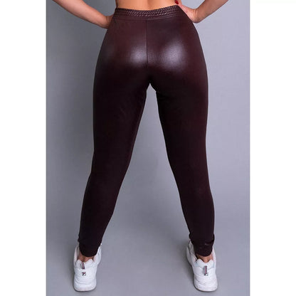 Calça Jogger Cirre Feminina Cintura Alta Hot Pants Ribana