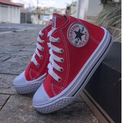 Tênis Infantil Criança All Star Botinha Cano Alto Varias Cores Menino e Menina Casual  26 ao 34