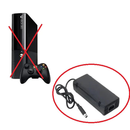 Fonte Compatível Xbox 360 Super Slim e Slim Bivolt 1 Pino e 2 Pinos 110/220v