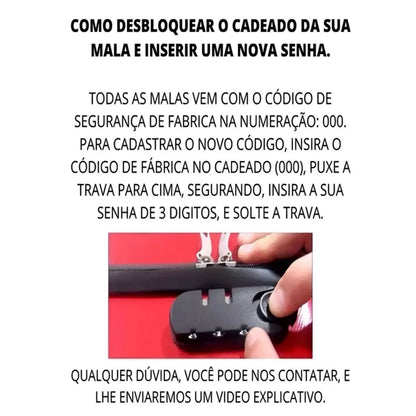 PROMOÇÃO kit 3 Conjunto MALA DE VIAGEm rodasm 360 ABS Tamanhos:P/M/G