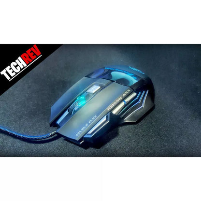 Mouse Gamer Laser X7 2400dpi Led Usb 7 Botões Profissional