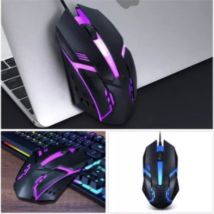 Mouse Gamer Usb 3200dpi Led Rgb Com Fio JX-M20