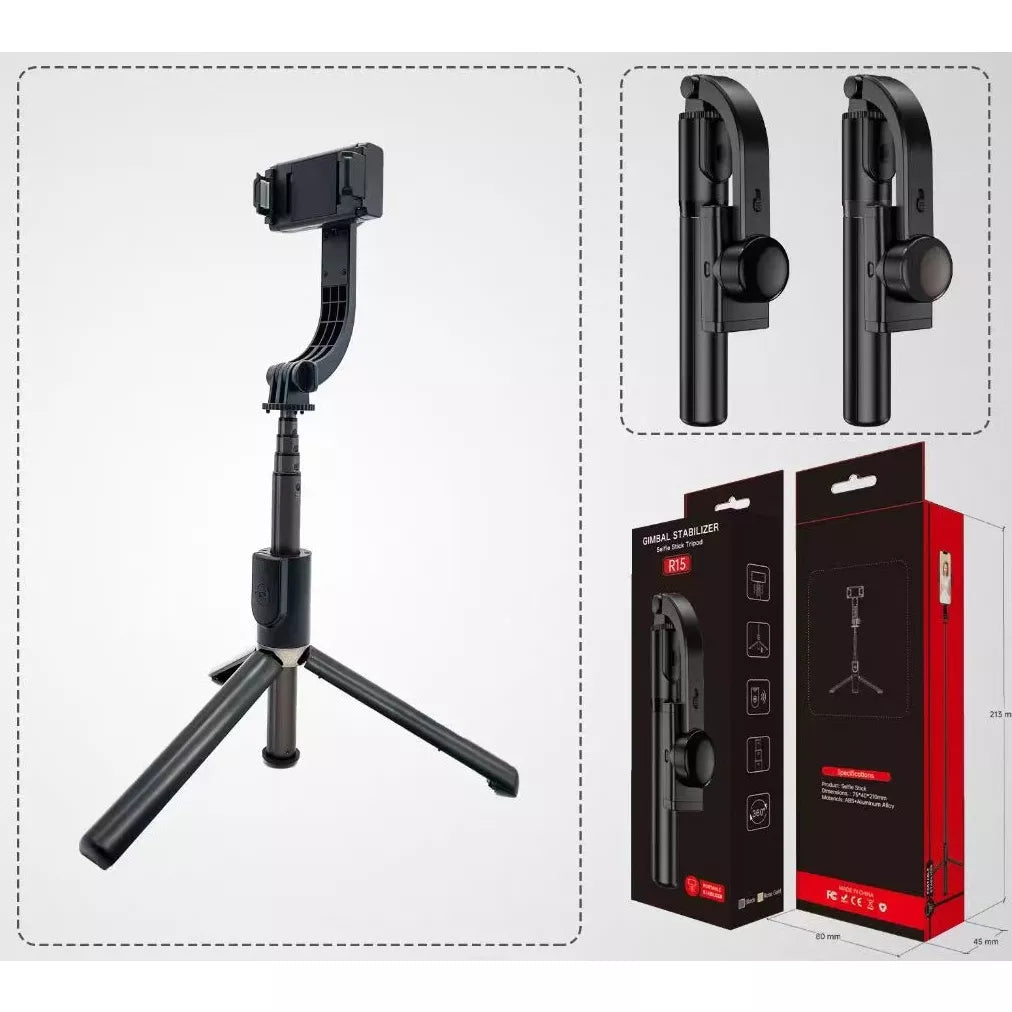 NUOWA Gimbal Estabilizador Bastão De Selfie Tripé Stick TriPod Bluetooth 4.0 Sem Fio L08