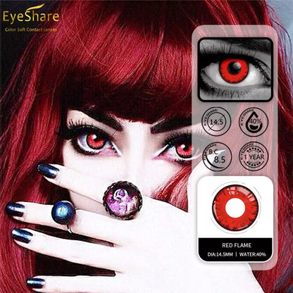 Sharingan Eyeshore 1 Par Naruto Design De Lentes De Contato De Cosméticos Para Uso Cosplay Anime Acessórios Olhos Color Anual Ues 14.5mm