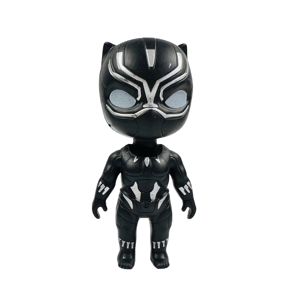 Marvel Herói 8CM Avengers Conjunto De Boneca Brinquedos -Homem de Ferro, Homem Aranha, Capitão América, Pantera negra, Homem Morcego & Groot