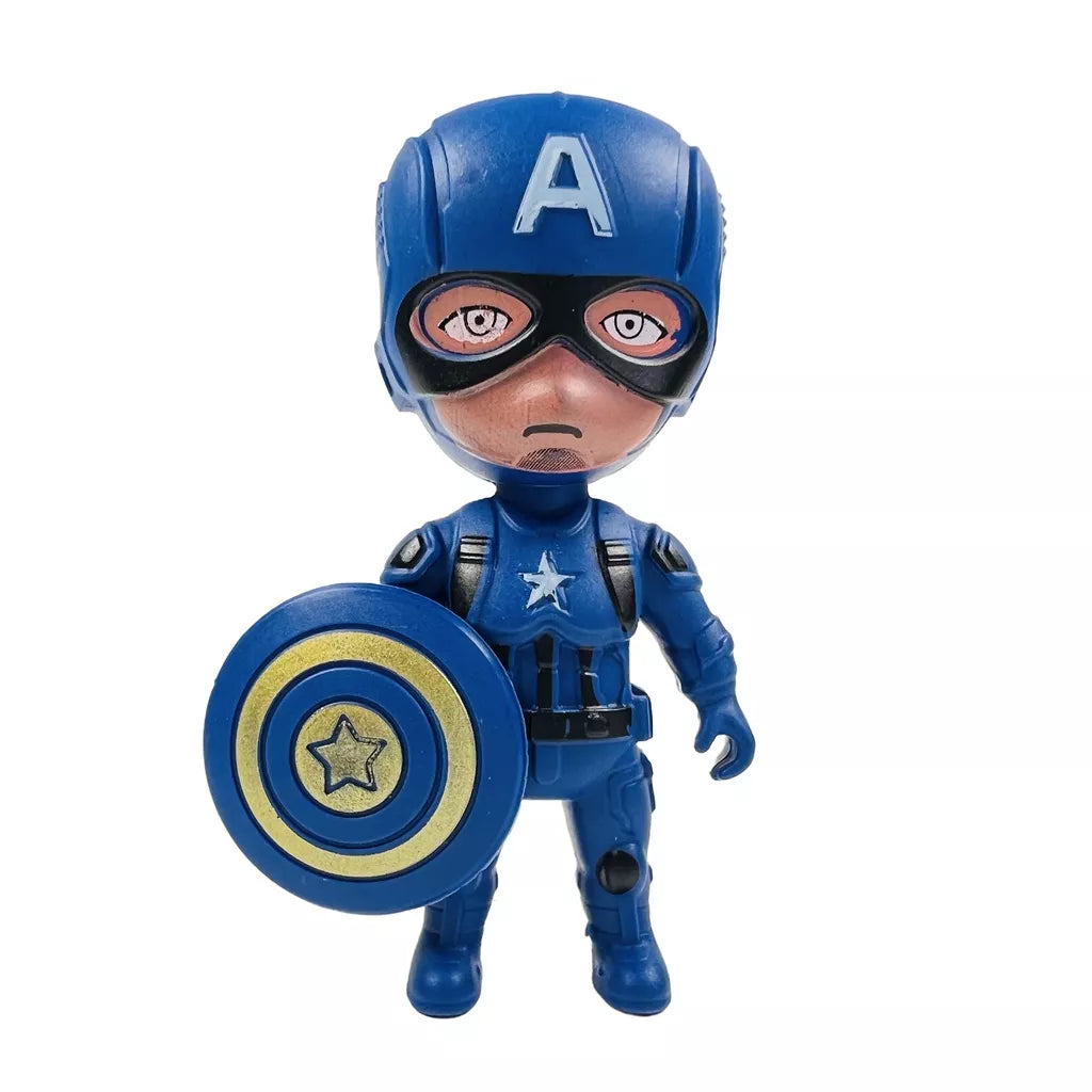 Marvel Herói 8CM Avengers Conjunto De Boneca Brinquedos -Homem de Ferro, Homem Aranha, Capitão América, Pantera negra, Homem Morcego & Groot