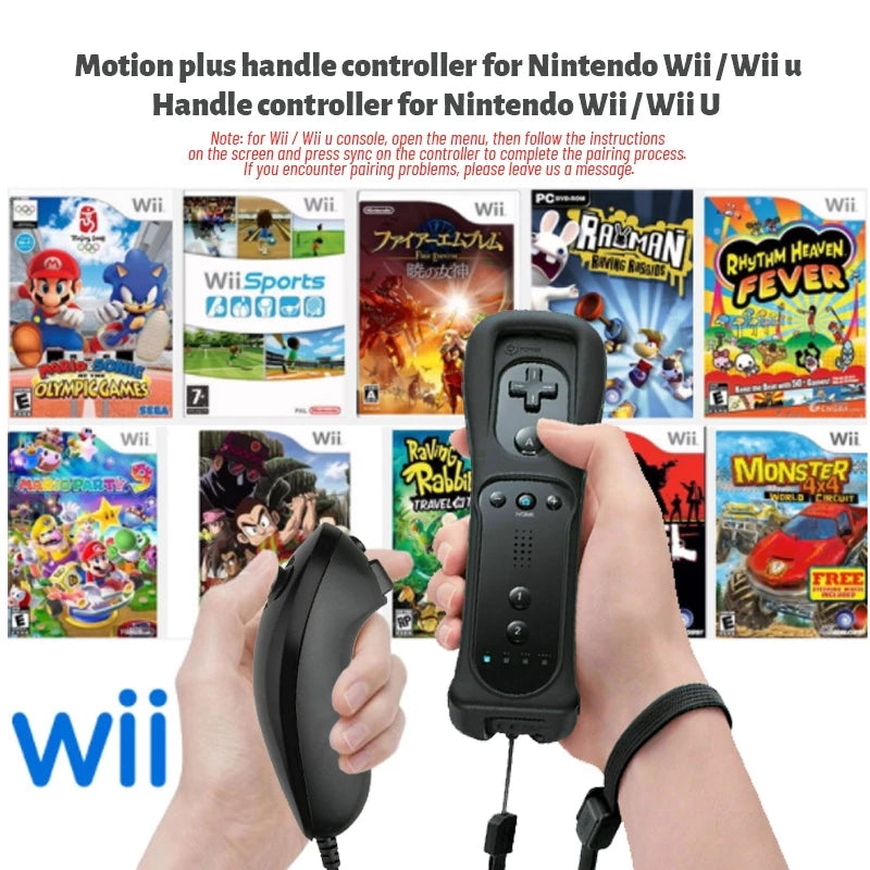 Controle para Nintendo Wii Remote Wiimote com Capinha e Alça de Segurança Built in Motion Plus fantastic01