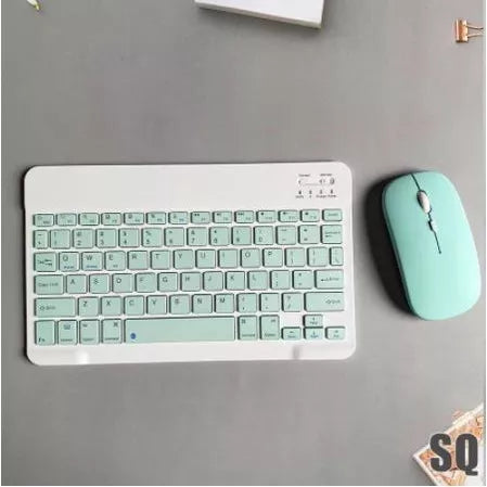 Conjunto De Mouse Sem Fio Bluetooth Teclado Colorido De 10 Polegadas Para Android/ios/iPad/Macaron/tablet