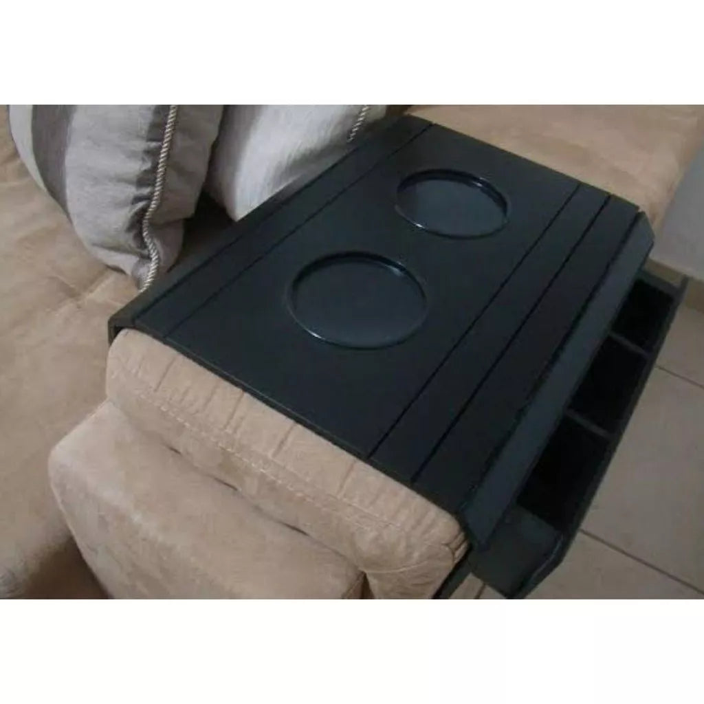 Suporte Porta Copos Com Porta Controle Braço Sofá  Casa Moveis Decoração Sala