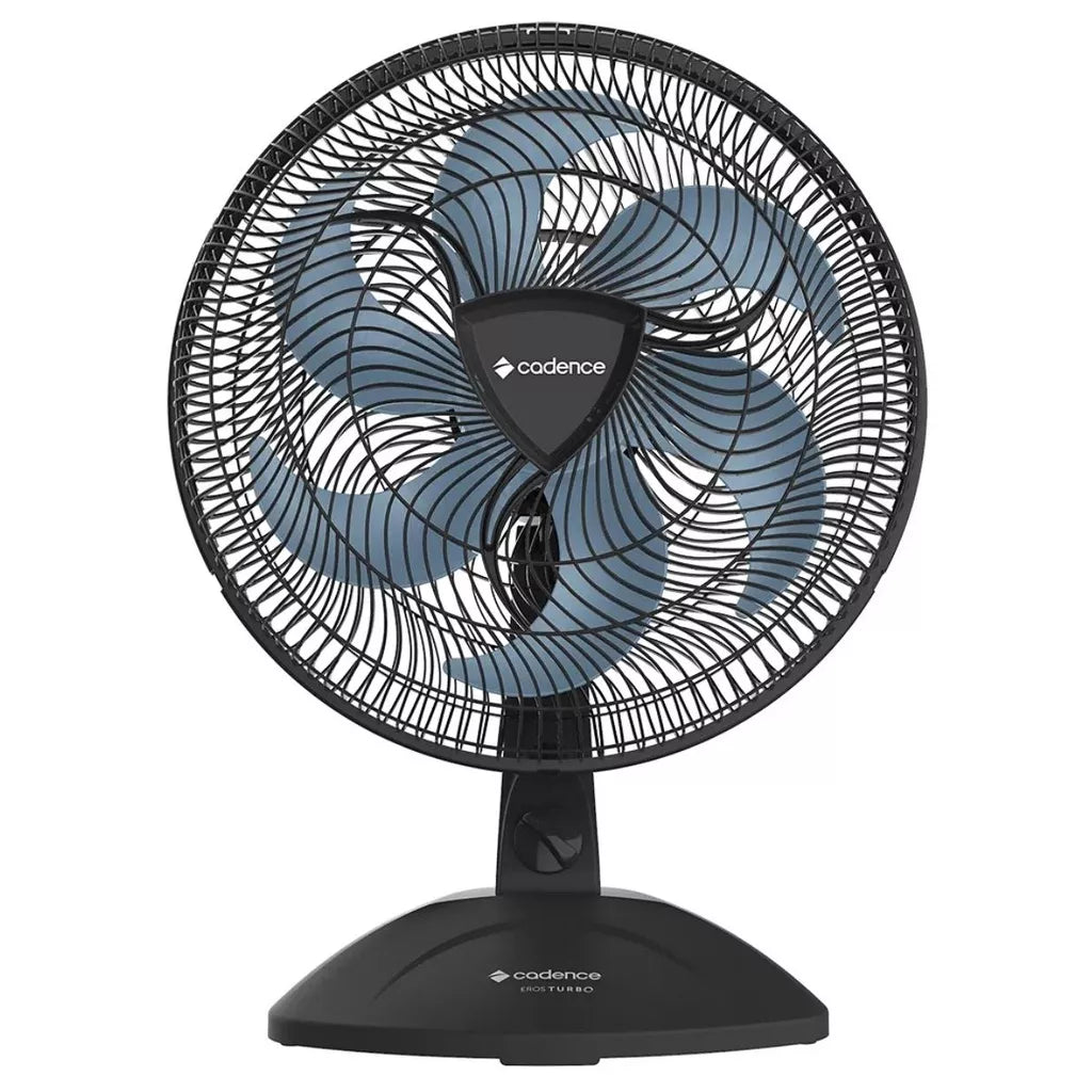 Ventilador de Mesa Cadence 6 Pás Eros Turbo Preto 30Cm Vtr560 127V