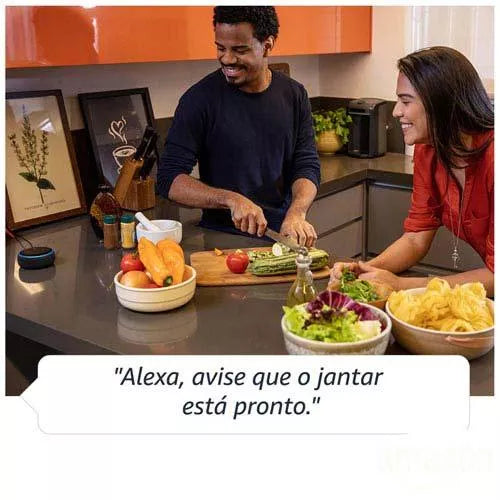 Smart Speaker Amazon com Alexa Preto - ECHO DOT 3ª Geração