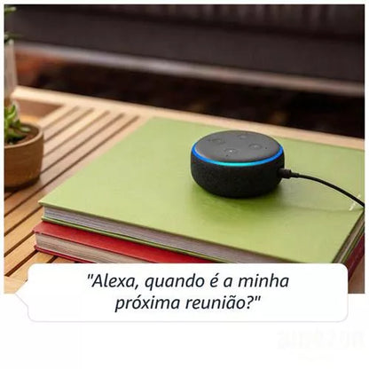 Smart Speaker Amazon com Alexa Preto - ECHO DOT 3ª Geração