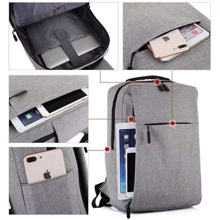 Mochila Escolar Para Notebook 15.6 Impermeável Com USB