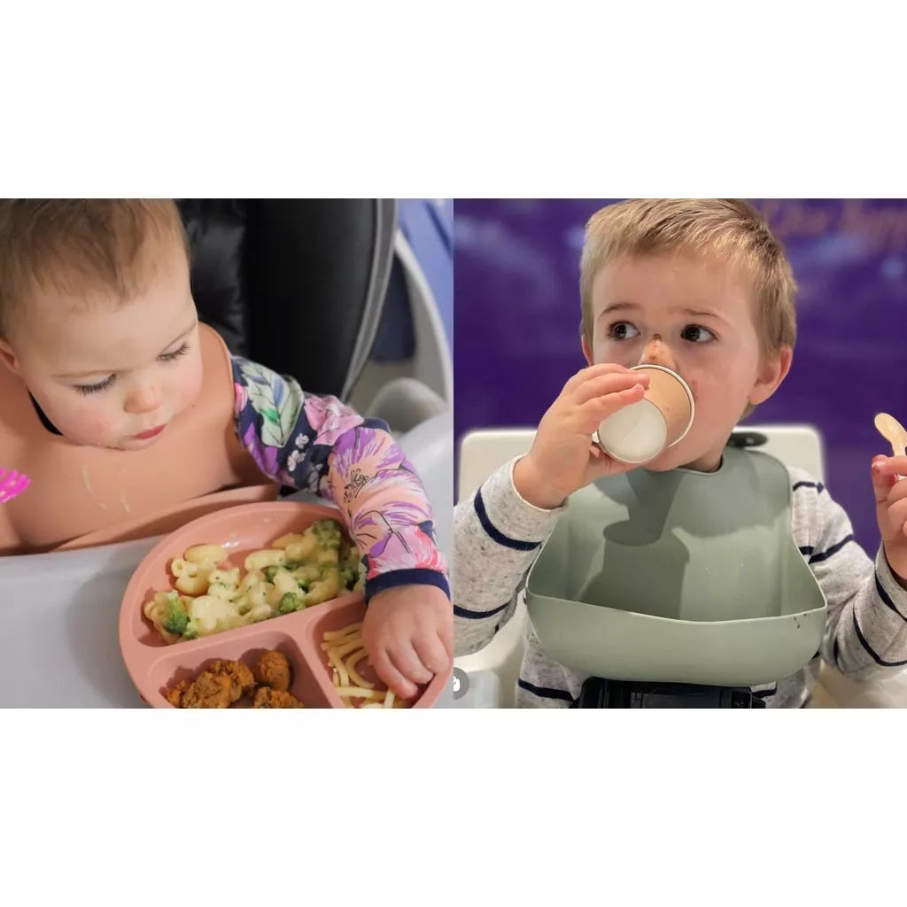 5/6/8pcs Conjunto De Talheres Infantis Para Bebês Complementares De Treinamento De Alimentos Tigela De Sucção De silicone Materno E Crianças