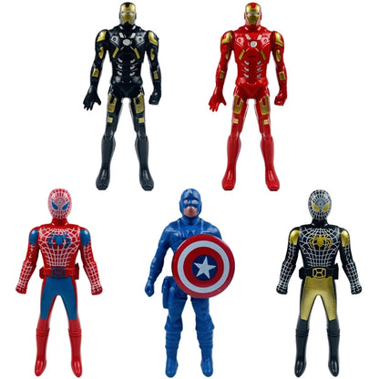 Marvel Herói 8CM Avengers Conjunto De Boneca Brinquedos -Homem de Ferro, Homem Aranha, Capitão América, Pantera negra, Homem Morcego & Groot