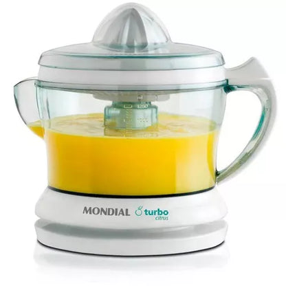 Espremedor de frutas 1,25L dupla rotação Power Turbo Citrus E-01 Mondial